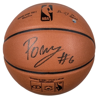 Kristaps Porzingis Autographed Spalding Basketball (Steiner & Fanatics)